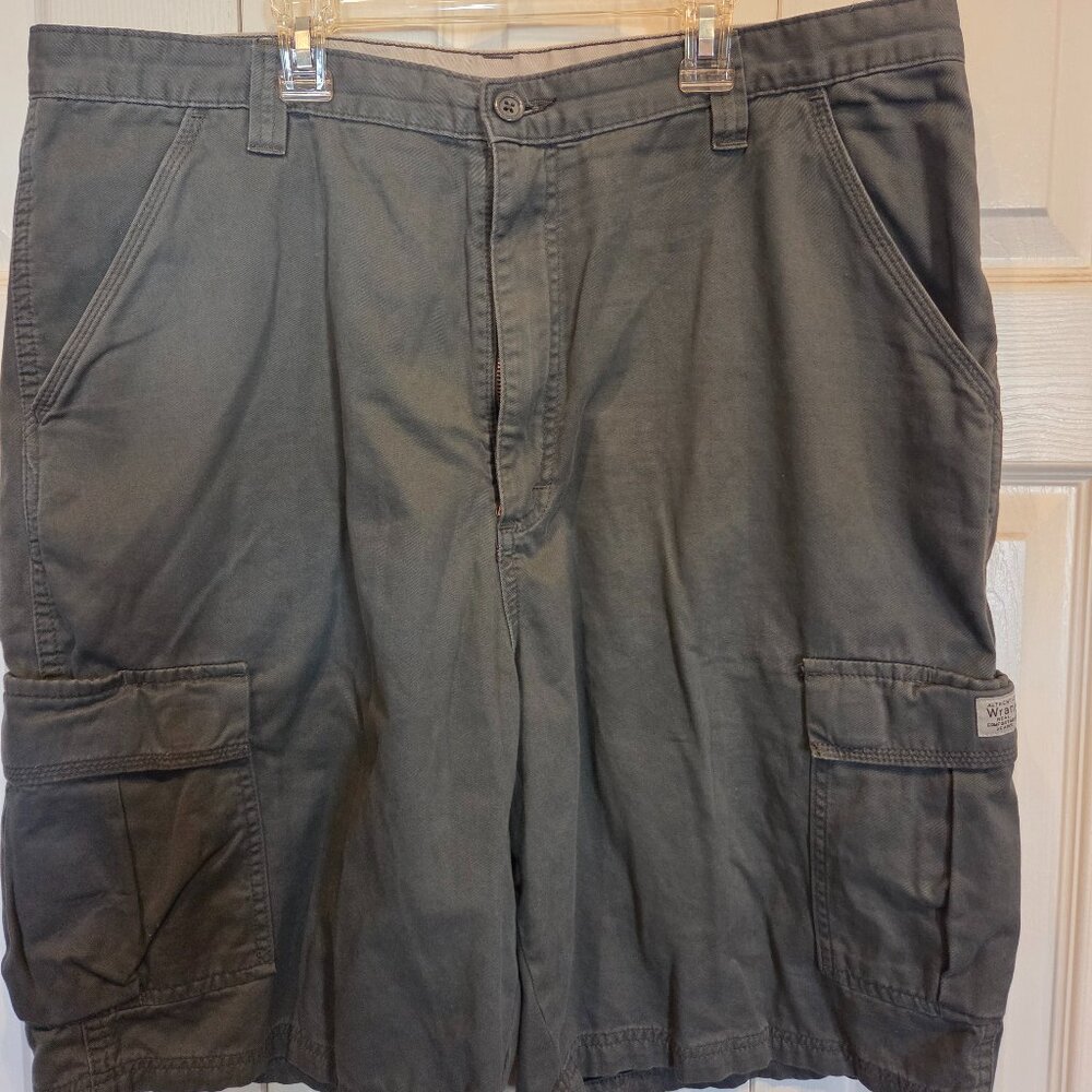 Wrangler Cargo Shorts Mens 38 - Olive Green - 100% Cotton